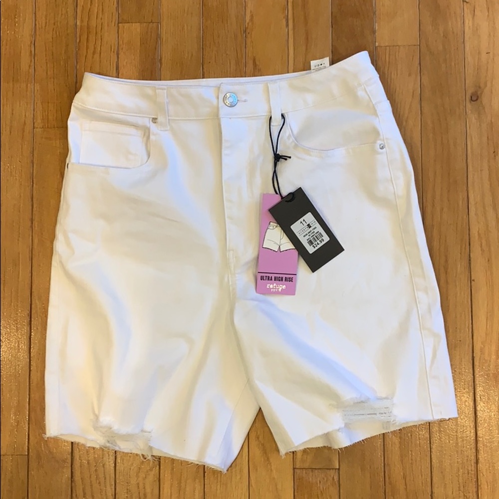 Refuge ultra high rise denim shorts